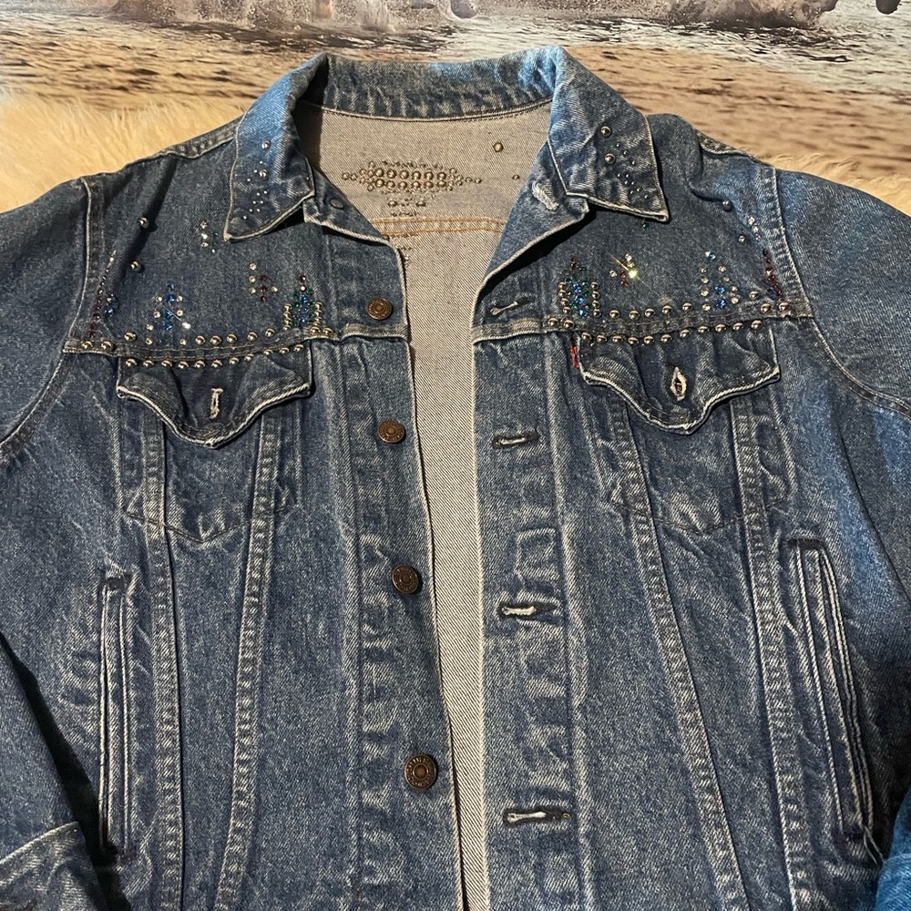 Levi’s embellished jean jacket